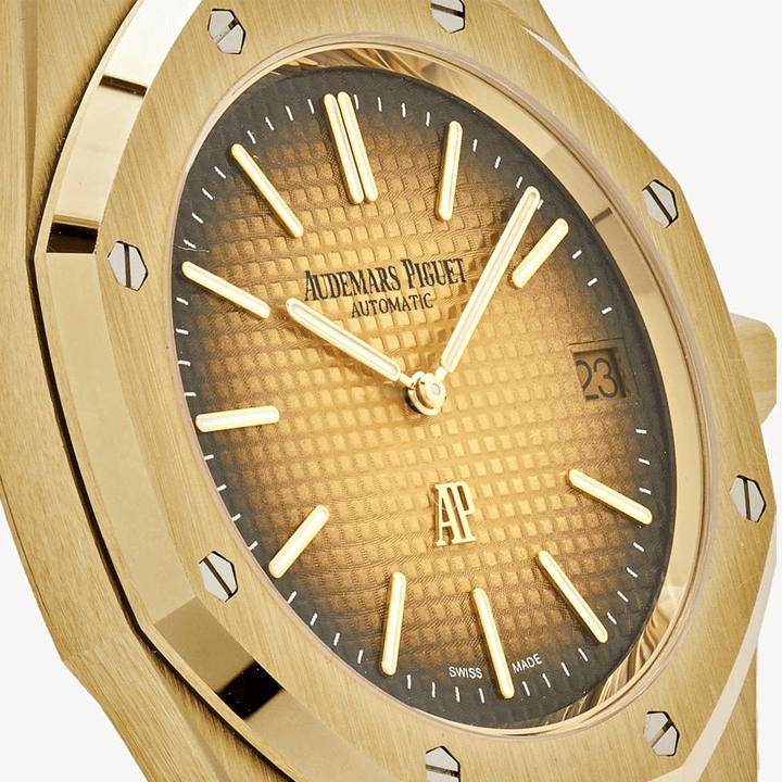 Audemars Piguet Royal Oak Jumbo - 16202BA.OO.1240BA.02 - 39 mm - Aur Galben