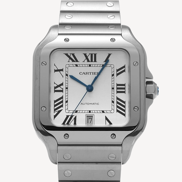 Cartier Santos de Cartier - WSSA0018 - 39,8 mm - Oțel Inoxidabil - Large