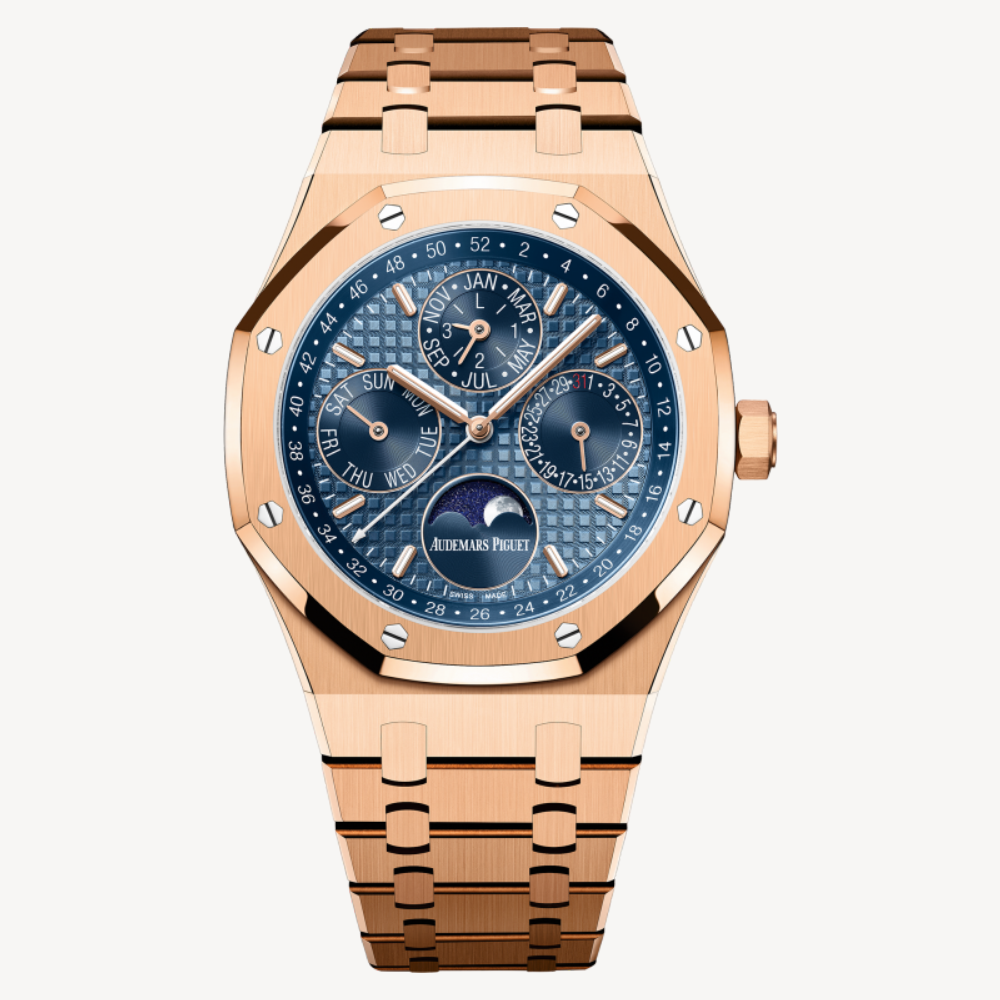 Audemars Piguet Royal Oak Perpetual Calendar - 26574OR.OO.1220OR.03 - 41 mm - Aur Roz
