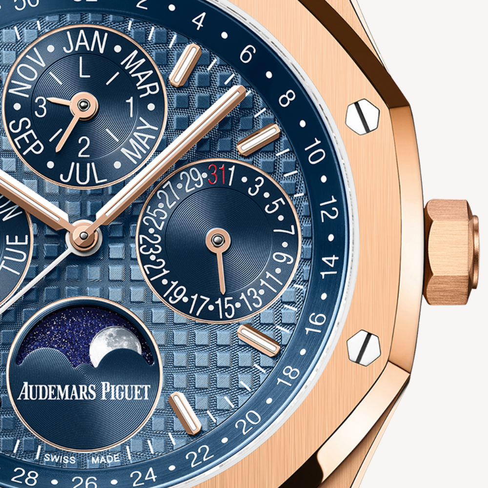 Audemars Piguet Royal Oak Perpetual Calendar - 26574OR.OO.1220OR.03 - 41 mm - Aur Roz