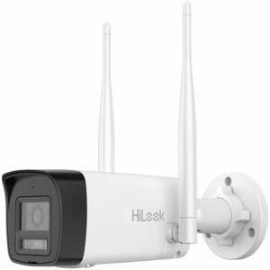Camera supraveghere wireless exterior IP WiFi 6 cu iluminare duala Hikvision HiLook IPC-B140HA-LDF/W, 4 MP, 2.8 mm, IR / lumina alba 30 m, microfon si…