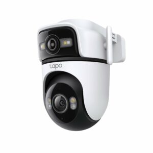 Camera supraveghere wireless IP WiFi PT cu lentila duala TP-Link Full Color TAPO C545D, 3MP+3MP, IR/lumina alba 30 m, microfon si difuzor, slot card,…