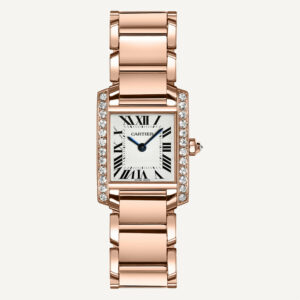 Cartier Tank Française - WJTA0022 - 25 x 20 mm - Aur Roz