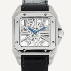 Cartier Santos 100 Skeleton - W2020018 - Palladium - Large