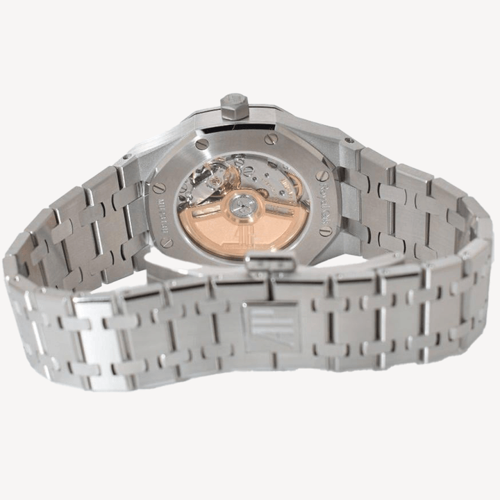Audemars Piguet Royal Oak - 77451ST - 34 mm -Oțel Inoxidabil si bezel cu diamante - Cadran Albastru