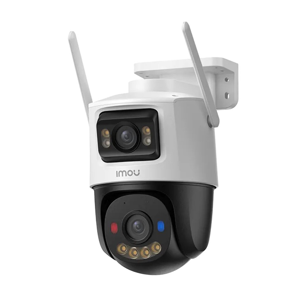Camera supraveghere IP WiFi rotativa PT cu lentila duala Imou Cruiser Dual 2 Pro Aurora Active Deterrence IPC-S7XFP-8U0WED, 4 + 4 MP, 2 x 3.6 mm,…