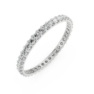 Inel Eternity din Platina cu Diamante – IOMICO × GS777