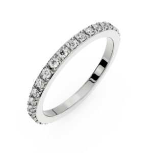 Inel Eternity din Platina cu Diamante – IOMICO × GS777