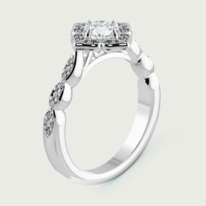 Inel din Platina cu Diamant central de 1.00ct – IOMICO × GS777