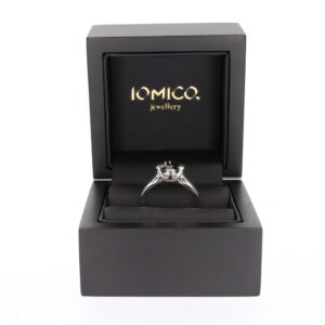 Inel din Platina cu Diamant negru de 1.36ct si briliante naturale de 0.28ct – IOMICO × GS777