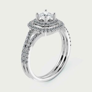 Inel din Platina cu Diamante de 0.79 ct – IOMICO × GS777