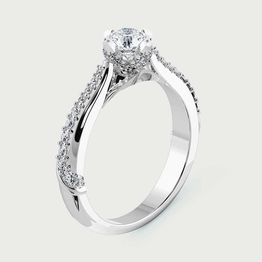 Inel din Platina cu Diamante – IOMICO × GS777